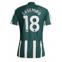 Camiseta Manchester United Casemiro #18 Segunda Equipación Replica 2023-24 mangas cortas